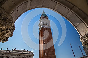 Views of streets and canals in Venice Italy