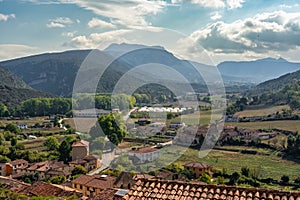 Views of the surroundings that can be seen from the medieval village of Frias in Castilla y Leon.