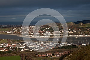 Views to Deganwy and Conwy Marina