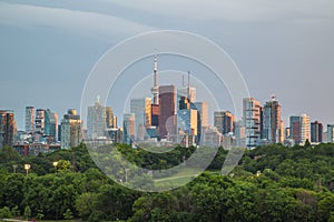 Views towards downtown Toronto