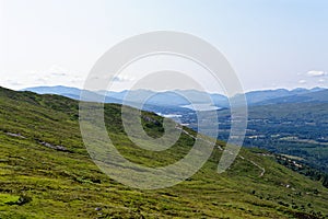 Views towards Fort William from Ben Nevis - Scotland