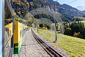 Views from train heading for Kleine Scheidegg
