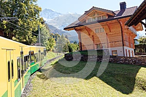 Views from train heading for Kleine Scheidegg