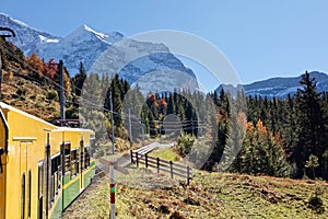 Views from train heading for Kleine Scheidegg