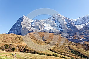 Views from train heading for Kleine Scheidegg