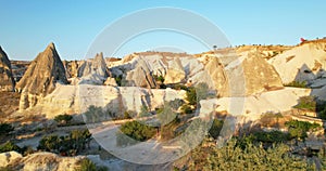 Views of the unusual landscapes of Cappadocia