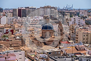 Views of Valencia from the tower of Valencia\'s main Cathedral