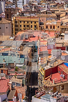 Views of Valencia from the tower of Valencia\'s main Cathedral