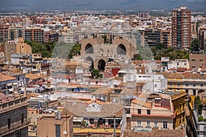 Views of Valencia from the tower of Valencia\'s main Cathedral