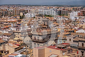 Views of Valencia from the tower of Valencia\'s main Cathedral