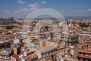 Views of Valencia from the tower of Valencia\'s main Cathedral