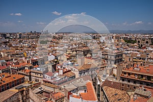 Views of Valencia from the tower of Valencia\'s main Cathedral