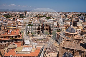 Views of Valencia from the tower of Valencia\'s main Cathedral