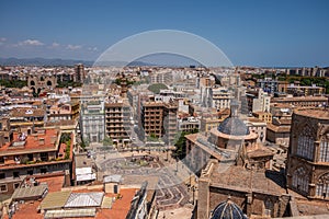 Views of Valencia from the tower of Valencia\'s main Cathedral