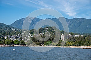 Views of west Vancouver from a cruise ship