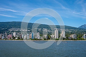 Views of west vancover from a cruise ship