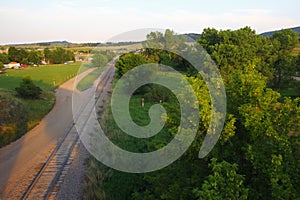 Views of Whitewood, South Dakota in summer