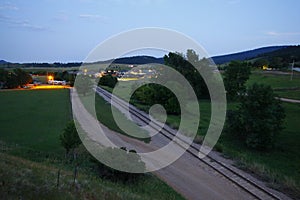 Views of Whitewood, South Dakota in summer