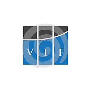 VIF letter logo design on white background. VIF creative initials letter logo concept. VIF letter design photo