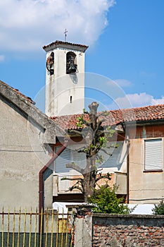 Vigalfo San Germano church catholic religion christian panorama landscape facade