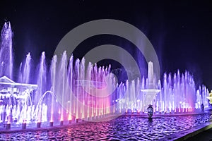 Vigan, electric musical illuminated fountain show