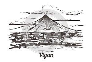Vigan hand drawn sketch vector illustration isolated