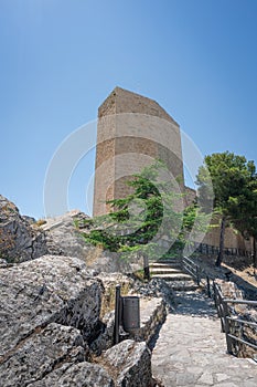 Vigilance Tower (Torre de la Vela) at Castle of Santa Catalina - Jaen, Spain