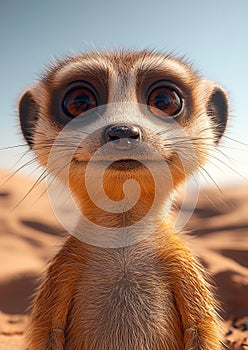 Vigilant Meerkat on Desert Watch photo