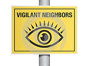 Vigilant neighbors sign