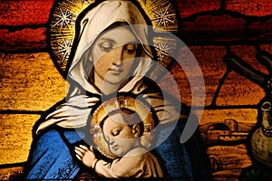 Vigin Mary with baby Jesus