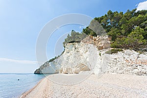 Vignanotica, Apulia - Swimming at the shingle beach of Vignanotica