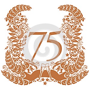 Vignette for the 75th anniversary