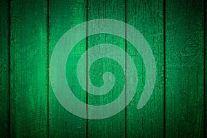 Vignetted Green Wooden Background