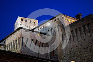 Vignola medieval center arcades and castle