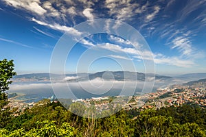 Ria de Vigo and the the city of Vigo