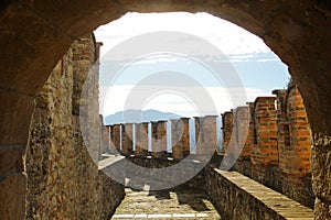 Vigoleno Castle in Northern Italy