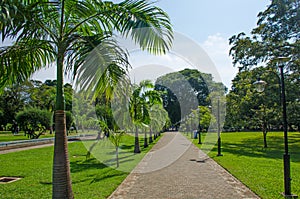 Viharamahadevi the park to the city of Colombo of Sri Lanka photo