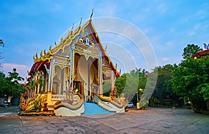 The Viharn of Wat Suan Dok, Lampang, Thailand