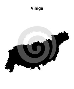 Vihiga outline map