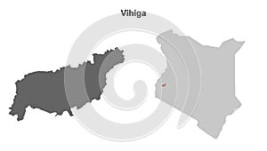 Vihiga outline map