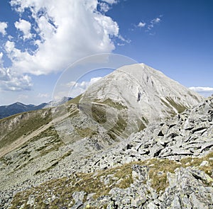 Vihren peak in the Pirin mountain, Bulgaria