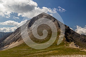 Vihren peak in Pirin mountains, Bulgar