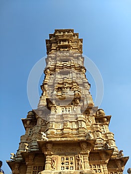 Vijay stambh architecture of Chittorgarh India a Unesco worldheritagesite and a monument of national importance and rich heritage.