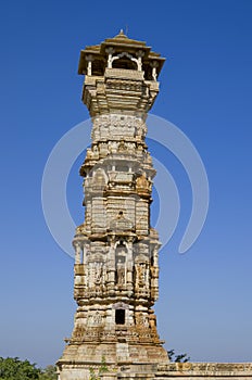 Vijay Stambkh tower victories in a fort Chittorgarkh India
