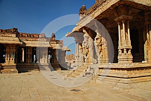 Vijayanagar, India. Temple detail