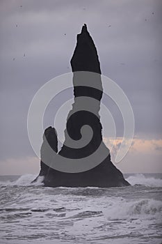 Vik Rock formation in Iceland