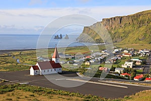 Vik, small town in Iceland