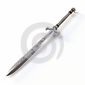 Viking Blade: A Stunning Todd Mcfarlane Style Aluminum Sword V4d Render