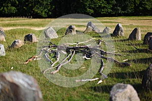 Viking burial ground in Denmark photo