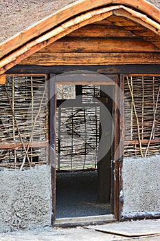 A Viking-era longhouse with oak and clay